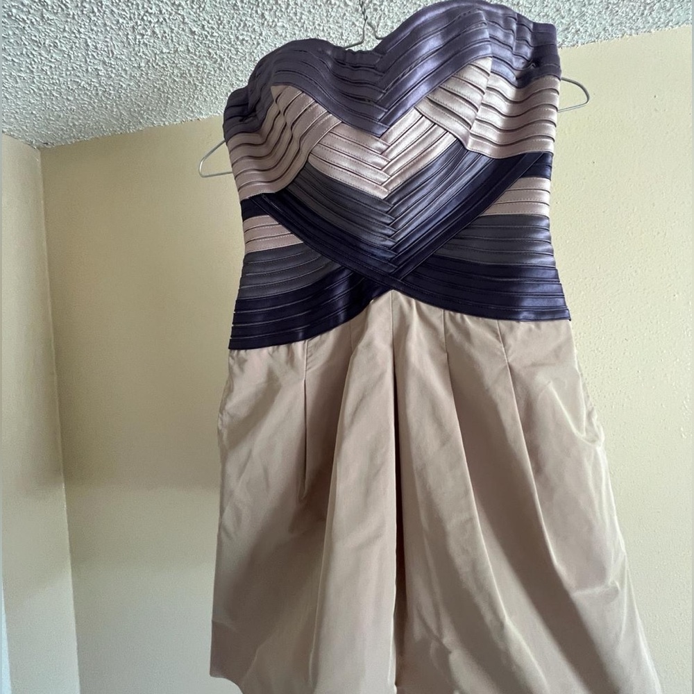 BCBG Strapless Cocktail Dress
